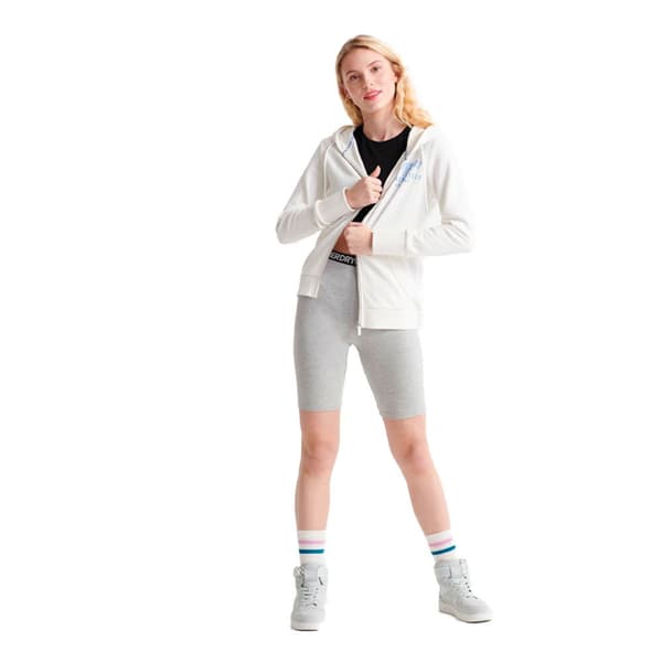 Superdry Tröja Med Full Dragkedja Track&field Vit M Kvinna