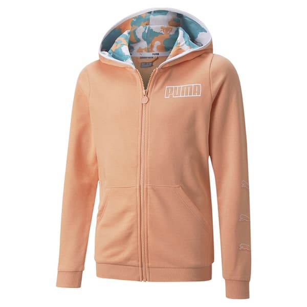 Puma Sweatshirt Med Full Dragkedja Alpha Grönt 13-14 Years Flicka