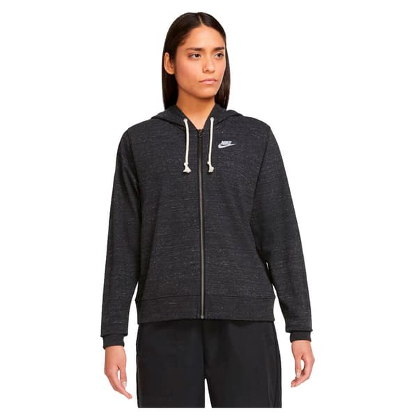 Nike Full Vetoketjullinen Villapaita Sportswear Gym Vintage Musta S Nainen