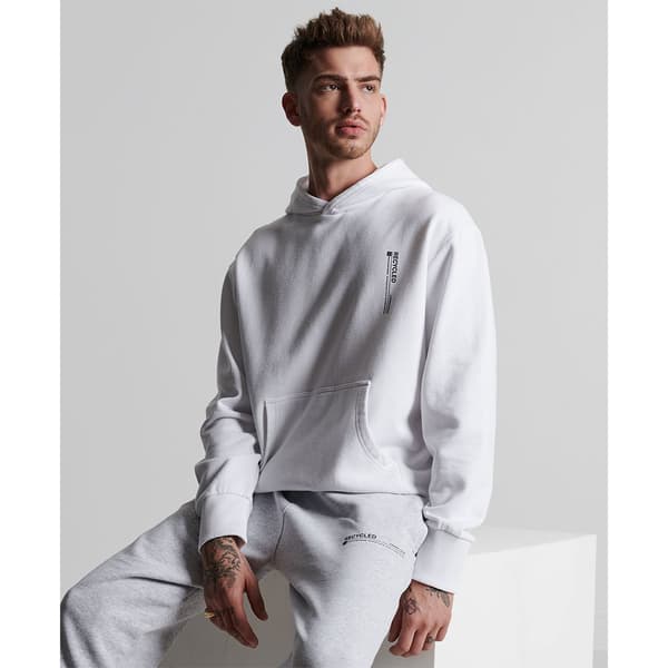 Superdry Luvtröja Studios Rcycl Micro Side Vit M-L Man