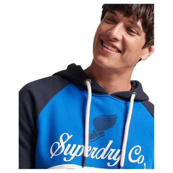Superdry Luvtröja Vintage Achilles Raglan Blå L Man