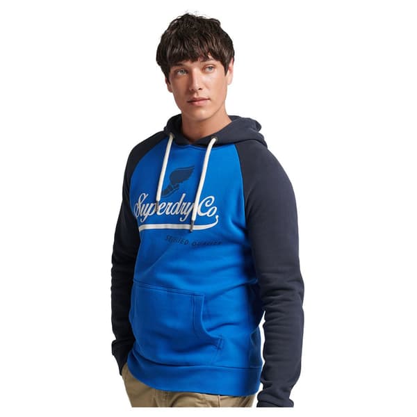 Superdry Luvtröja Vintage Achilles Raglan Blå L Man
