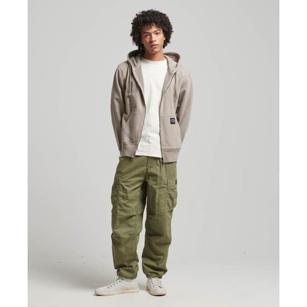 Superdry Sweatshirt Med Full Dragkedja Contrast Stitch Beige 3XL Man