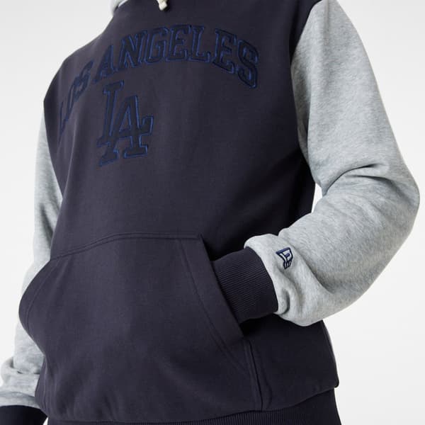New Era Luvtröja Los Angeles Dodgers Mlb Team Patch Grå L Man