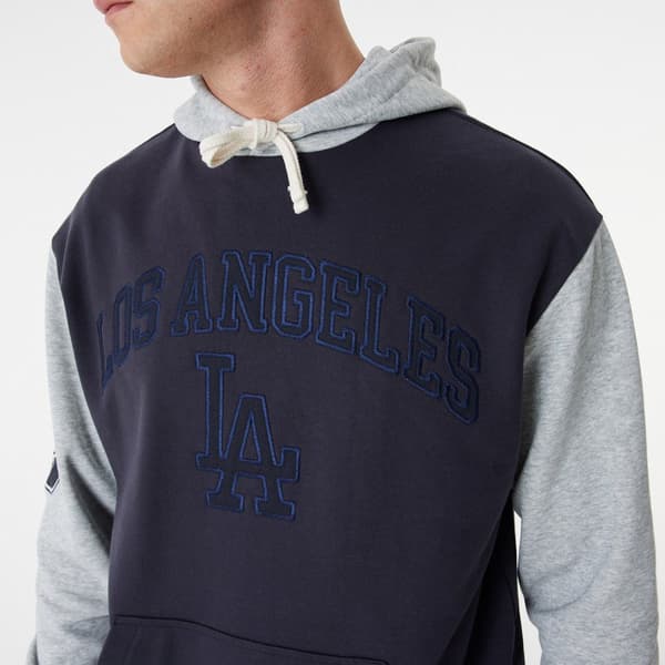 New Era Luvtröja Los Angeles Dodgers Mlb Team Patch Grå L Man