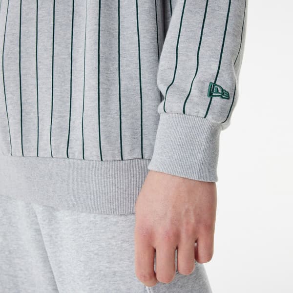 New Era Luvtröja Printstripe Grå M Man