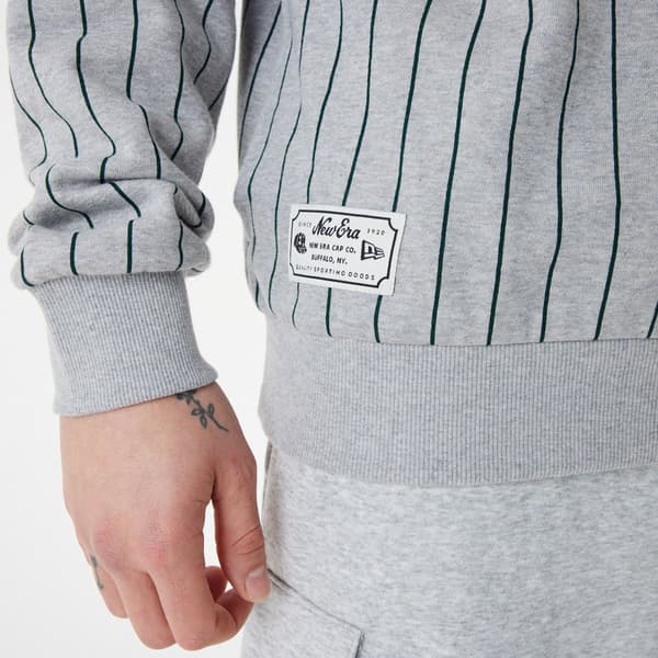 New Era Luvtröja Printstripe Grå M Man