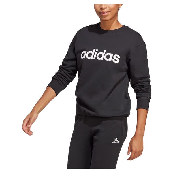 Adidas Sweatshirt Lin Ft Sort XS Kvinde