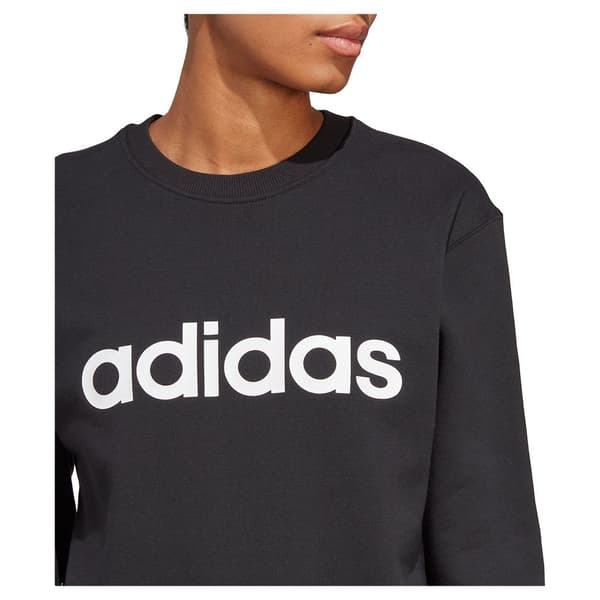 Adidas Sweatshirt Lin Ft Sort XS Kvinde