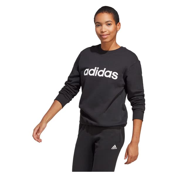 Adidas Sweatshirt Lin Ft Sort XS Kvinde
