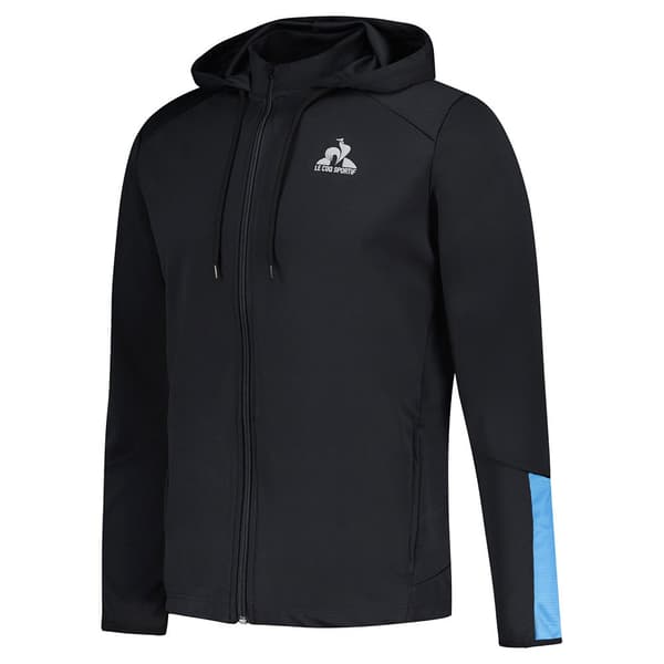 Le Coq Sportif Sweatshirt Med Fuld Lynlås 2321004 Training Sp N°2 Sort L Mand
