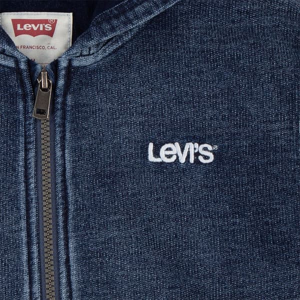 Levi´s ® Kids Indigo Sweatshirt Med Dragkedja Blå 12 Months Pojke