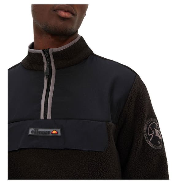 Ellesse Halv Lynlå Sweatshirt Zinco Sort XL Mand