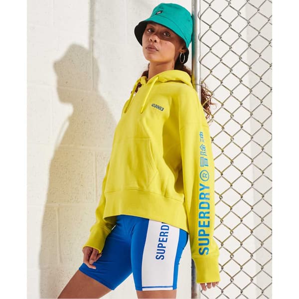 Superdry Huppari Corporate Logo Brights Keltainen XS Nainen