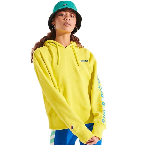 Superdry Huppari Corporate Logo Brights Keltainen XS Nainen
