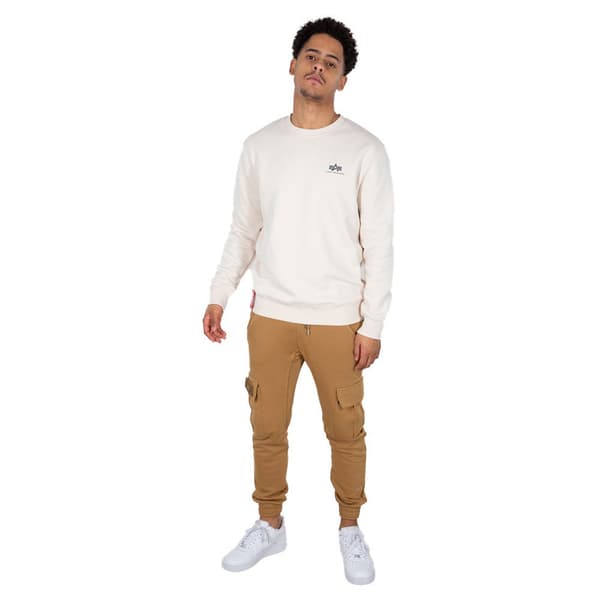 Alpha Industries Basic Small Logo Sweatshirt Hvid 3XL Mand