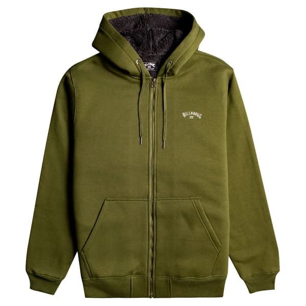 Billabong Sweatshirt Med Full Dragkedja Arch Sherpa Grönt S Man