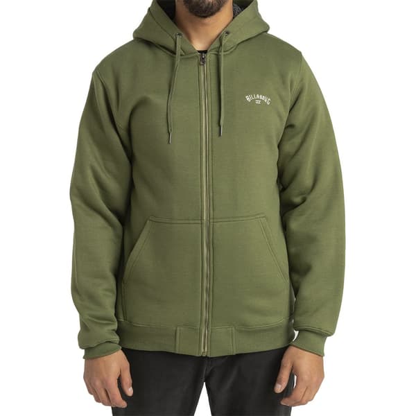 Billabong Sweatshirt Med Full Dragkedja Arch Sherpa Grönt S Man