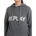 Miniatyrbild 3 av 4: Replay Luvtröja Dk3560.000.g22726 Grå 2XS Kvinna