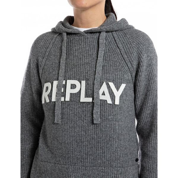 Replay Luvtröja Dk3560.000.g22726 Grå 2XS Kvinna