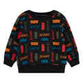 Miniatyrbillede 1 af 4: Levi´s ® Kids All Over Print Sweatshirt Sort 6 Months Dreng