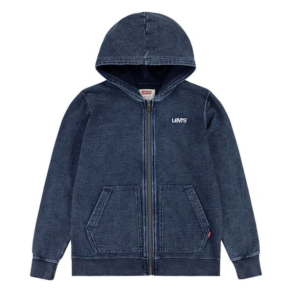 Levi´s ® Kids Indigo Sweatshirt Med Dragkedja Blå 6 Months Pojke