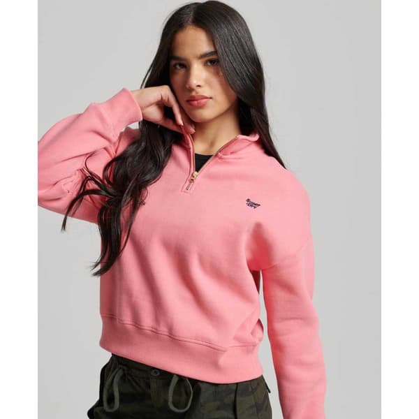 Superdry Puoliksi Vetoketjullinen Pusero Essential Pinkki 2XS Nainen