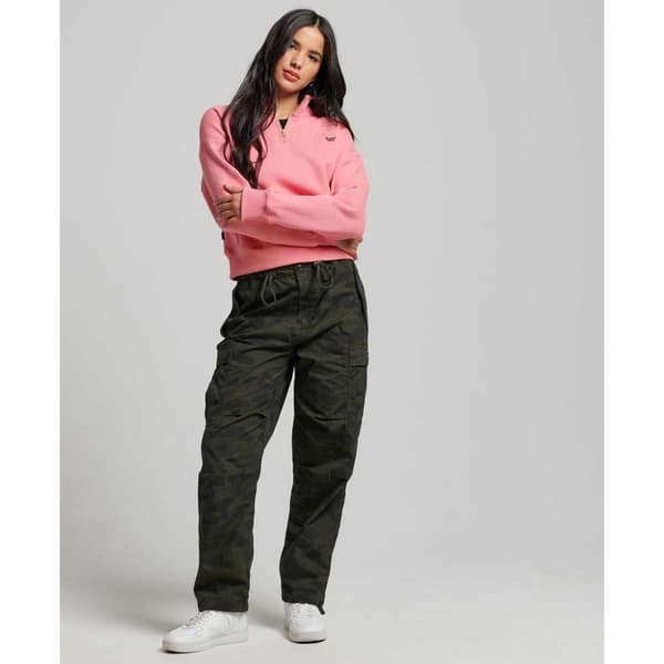 Superdry Puoliksi Vetoketjullinen Pusero Essential Pinkki 2XS Nainen