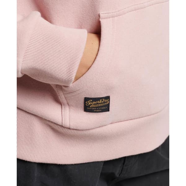 Superdry Luvtröja Luxe Metallic Logo Rosa 2XS Kvinna