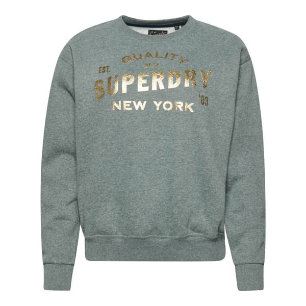 Superdry Huppari Luxe Metallic Logo Harmaa 2XS Nainen