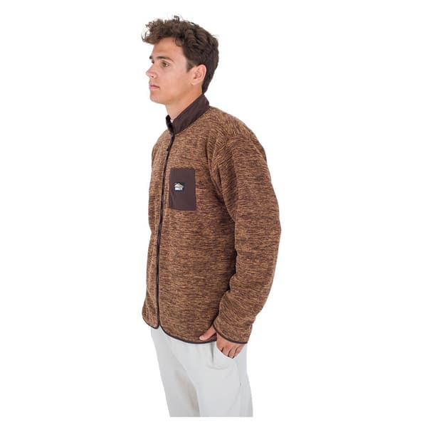 Hurley Sweatshirt Med Full Dragkedja Woodland Burrito Brun L Man
