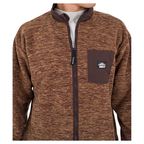 Hurley Sweatshirt Med Full Dragkedja Woodland Burrito Brun L Man