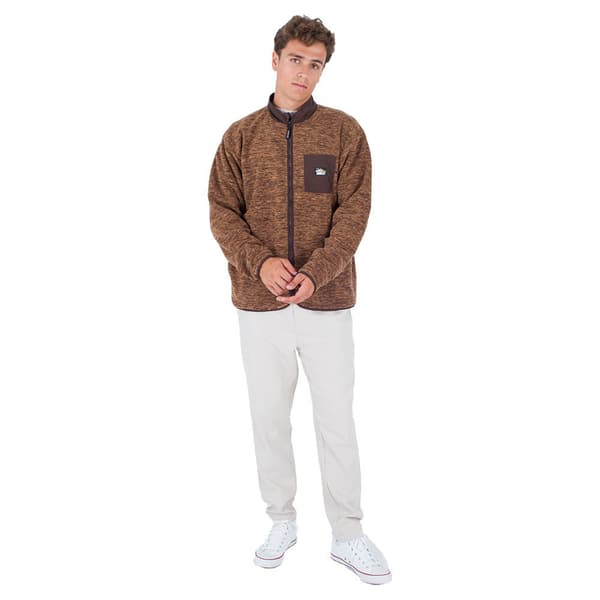 Hurley Sweatshirt Med Full Dragkedja Woodland Burrito Brun L Man