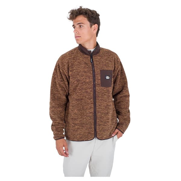 Hurley Sweatshirt Med Full Dragkedja Woodland Burrito Brun L Man