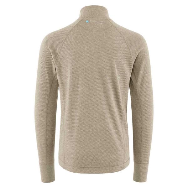 KlÄttermusen Halv Lynlå Sweatshirt Huge Beige M Mand