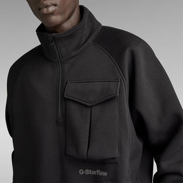 G-star Tröja Med Halv Dragkedja D23893-d425 Grå S Man