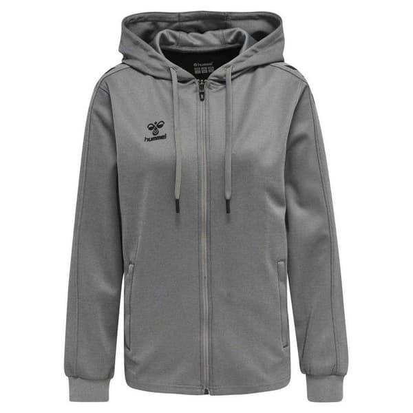 Hummel Full Vetoketjullinen Villapaita Core Xk Poly Harmaa XL Nainen