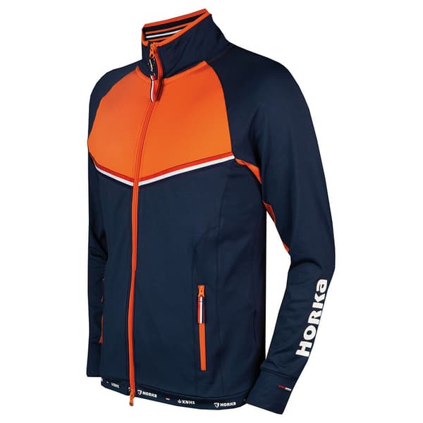 Horka Sweatshirt Med Fuld Lynlås Knhs Orange,Blå XL