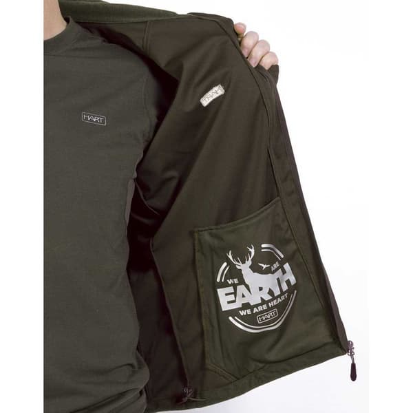 Hart Hunting Full Vetoketjullinen Villapaita Gorosta Soft Shell Vihreä 3XL
