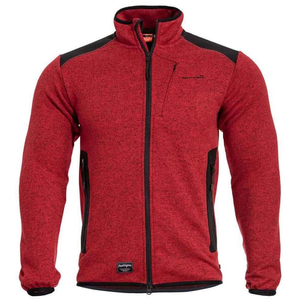 Pentagon Sweatshirt Med Fuld Lynlås Amintor Tactical Rød XL
