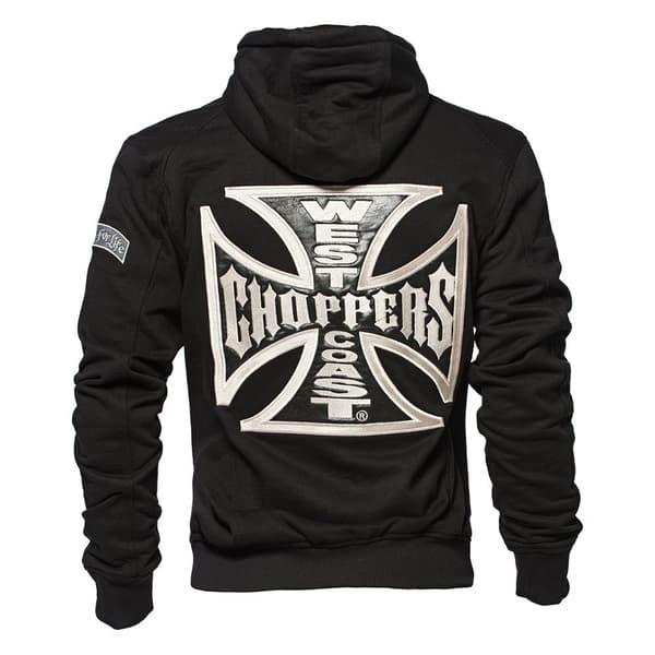 West Coast Choppers Sweatshirt Med Full Dragkedja Og Classic Panel Svart S Man