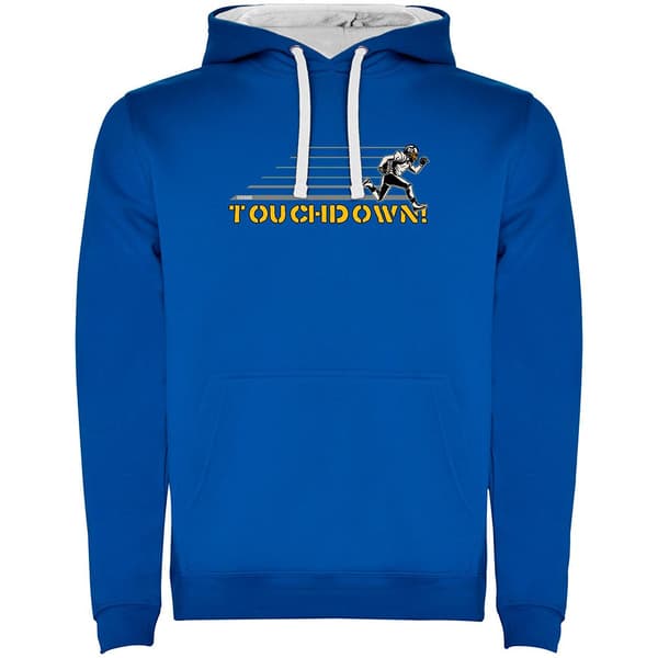 Kruskis Tvåfärgad Luvtröja Touchdown Blå 2XL