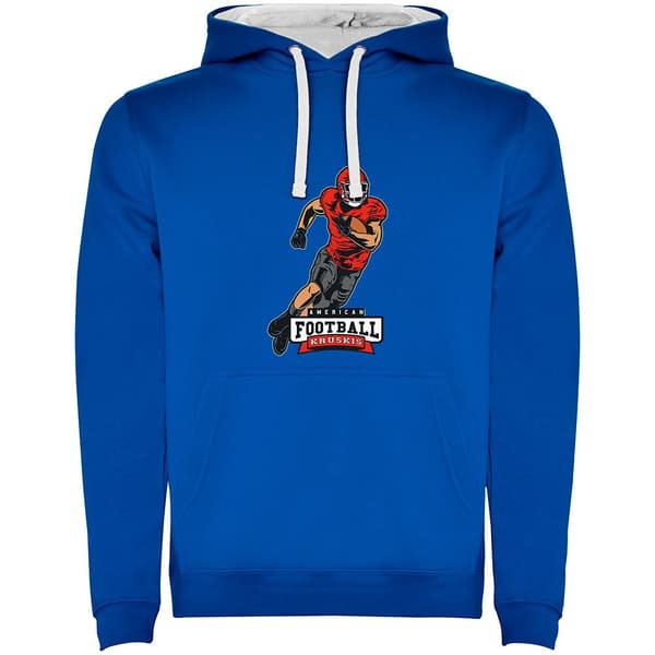 Kruskis Luvtröja American Football Bicolor Blå 2XL
