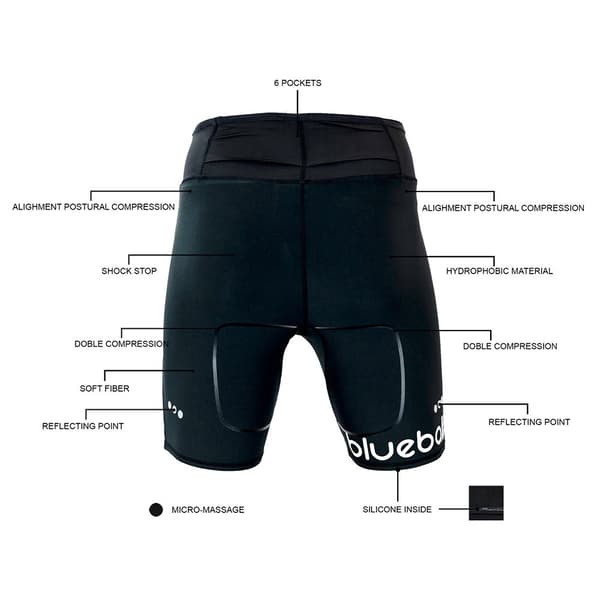 Blueball Sport Leggings Bb100007t Sort M Mand