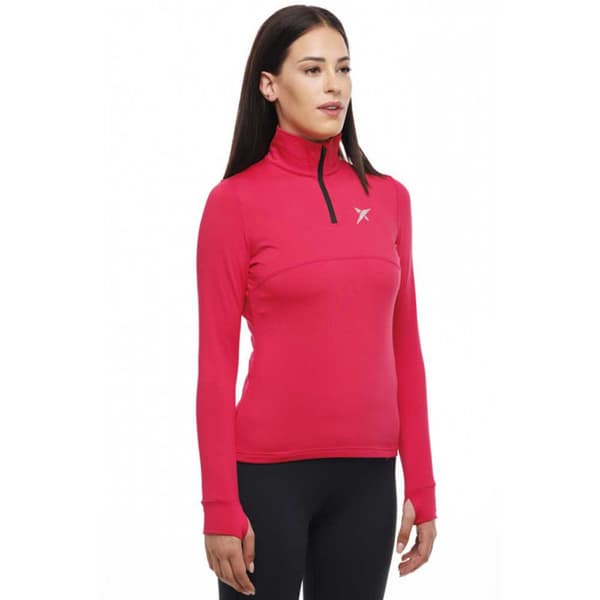 Drop Shot Halv Lynlå Sweatshirt Fatna Rosa S Kvinde