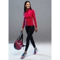 Miniatyrbillede 6 af 6: Drop Shot Halv Lynlå Sweatshirt Fatna Rosa S Kvinde