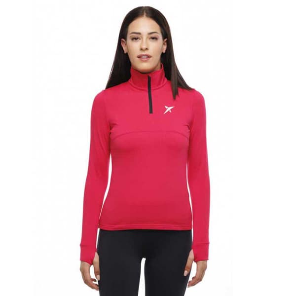 Drop Shot Halv Lynlå Sweatshirt Fatna Rosa S Kvinde