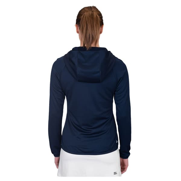 Bidi Badu Sweatshirt Med Fuld Lynlås Crew Blå M Kvinde