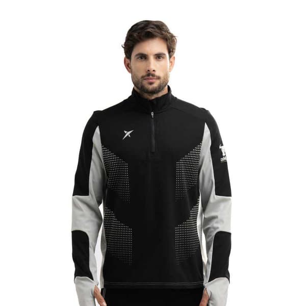 Drop Shot Halv Lynlå Sweatshirt Winka Campa Sort L Mand
