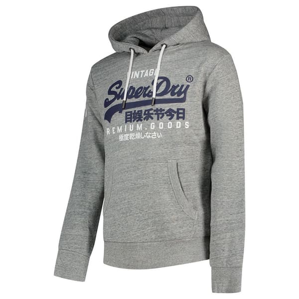 Superdry Luvtröja Vintage Logo Grå L Man